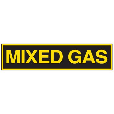 Chemical Labels - Mixed Gas