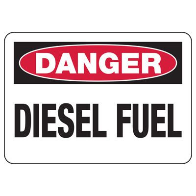 Chemical & HazMat Signs - Danger Diesel Fuel