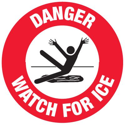 Anti-Slip Floor Markers - Danger Watch For Ice