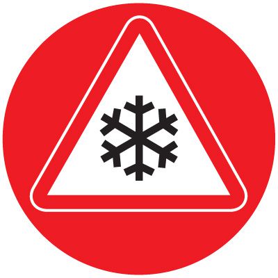Anti-Slip Floor Markers - Snowflake Graphic