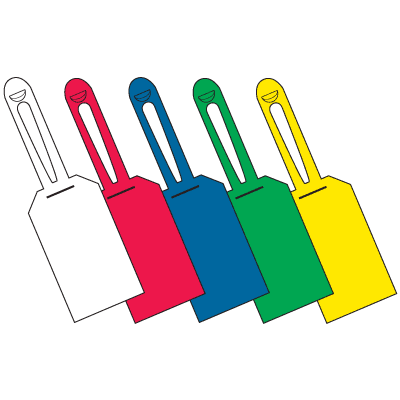 Color Coded Blank Lock-On Tags