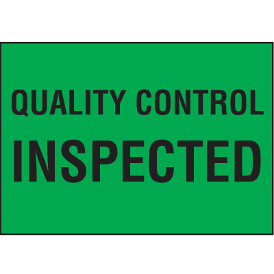 Quality Control Inspected Color Coded QC Labels