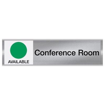 Conference Room-Available/In Use - Engraved Facility Sliders