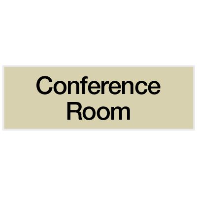 Conference Room - Engraved Standard Worded Signs
