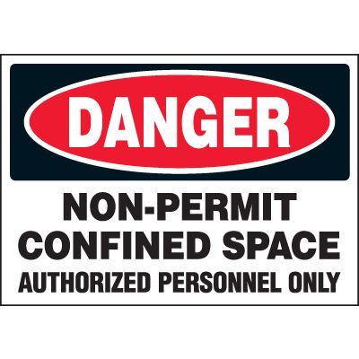 Non-Permit Confined Space Labels