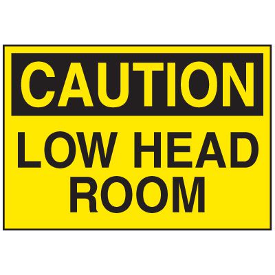 Confined Space Labels - Low Head Room