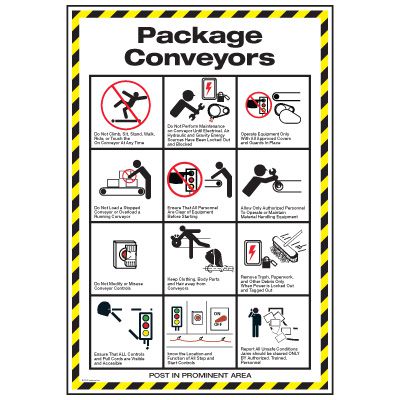 Conveyor Safety Poster - Package Conveyor Safety