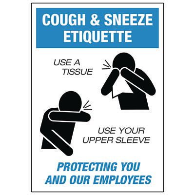 Cough & Sneeze Etiquette Label