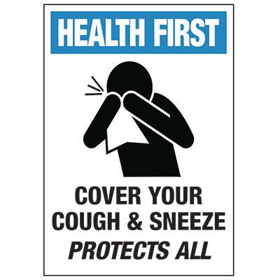 Cover Your Cough & Sneeze Protects All Label