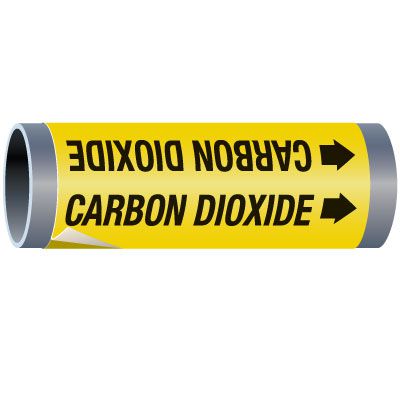 Ultra-Mark® Snap-Around High Performance Pipe Markers - Carbon Dioxide