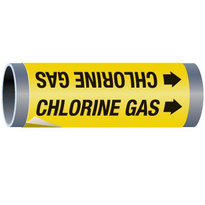 Ultra-Mark® Snap-Around High Performance Pipe Markers - Chlorine Gas