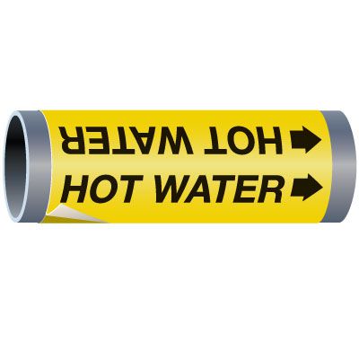 Ultra-Mark® Snap-Around High Performance Pipe Markers - Hot Water