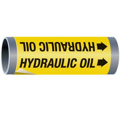 Ultra-Mark® Snap-Around High Performance Pipe Markers - Hydraulic Oil