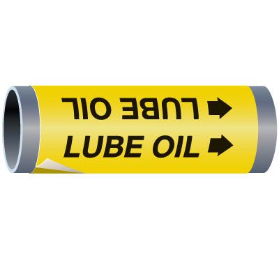 Ultra-Mark® Snap-Around High Performance Pipe Markers - Lube Oil
