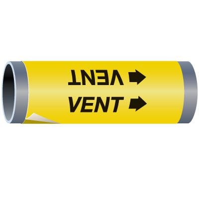 Ultra-Mark® Snap-Around High Performance Pipe Markers - Vent