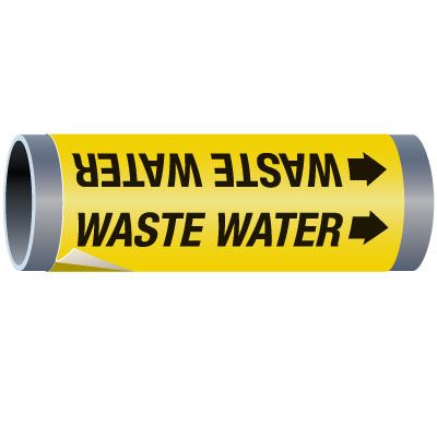 Ultra-Mark® Snap-Around High Performance Pipe Markers - Waste Water