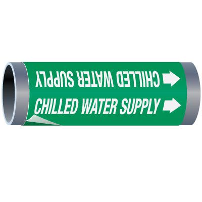 Ultra-Mark® Snap-Around High Performance Pipe Markers - Chilled Water Supply