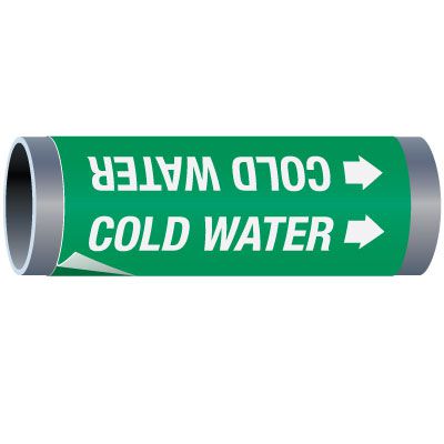 Ultra-Mark® Snap-Around High Performance Pipe Markers - Cold Water