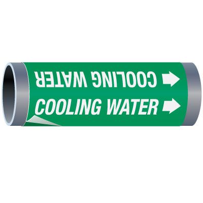 Ultra-Mark® Snap-Around High Performance Pipe Markers - Cooling Water