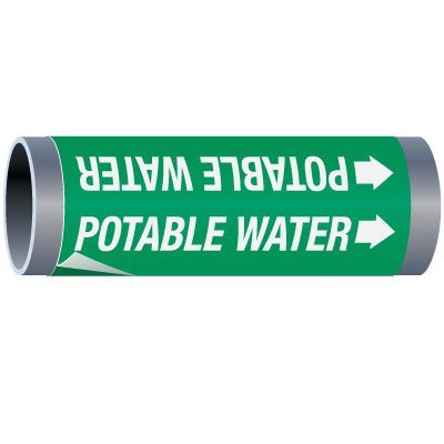 Ultra-Mark® Snap-Around High Performance Pipe Markers - Potable Water