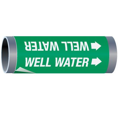 Ultra-Mark® Snap-Around High Performance Pipe Markers - Well Water