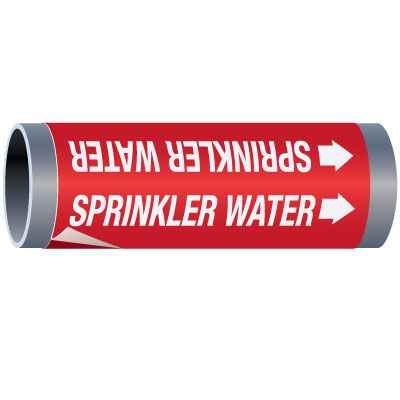 Ultra-Mark® Snap-Around High Performance Pipe Markers - Sprinkler Water