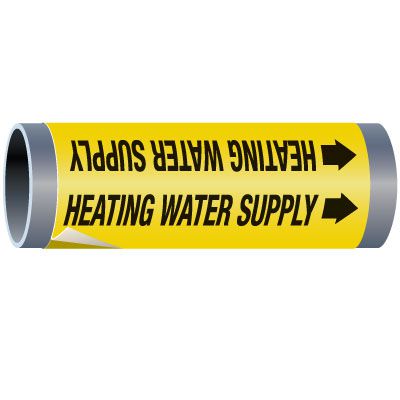 Ultra-Mark® Snap-Around High Performance Pipe Markers - Heating Water Supply
