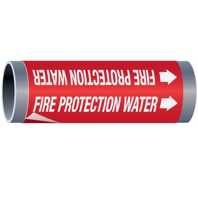 Ultra-Mark® Snap-Around High Performance Pipe Markers - Fire Protection Water