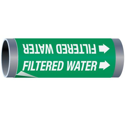 Ultra-Mark® Snap-Around High Performance Pipe Markers - Filtered Water