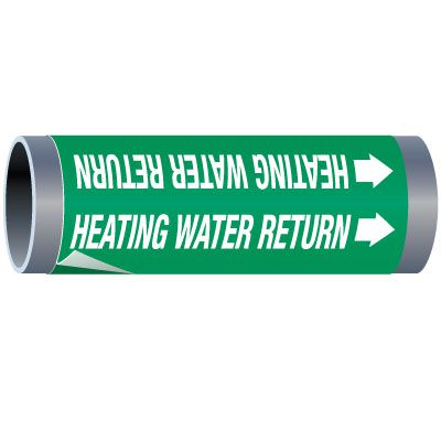 Ultra-Mark® Snap-Around High Performance Pipe Markers - Heating Water Return