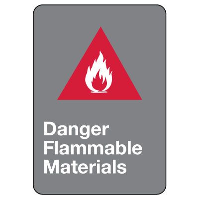 CSA Safety Sign - Danger Flammable Materials