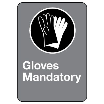 CSA Safety Sign - Gloves Mandatory