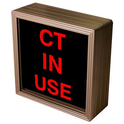 CT In Use Backlit LED Sign