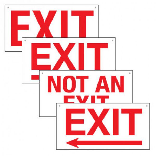 Custom Bulk Exit Signs