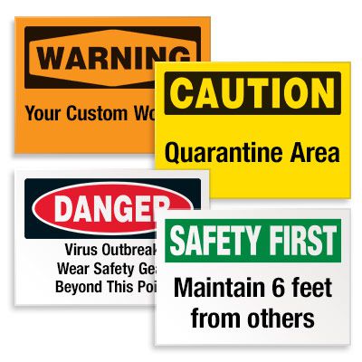 Custom Hazard Warning Labels
