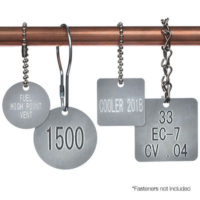 Custom Engraved Aluminum Valve Tags