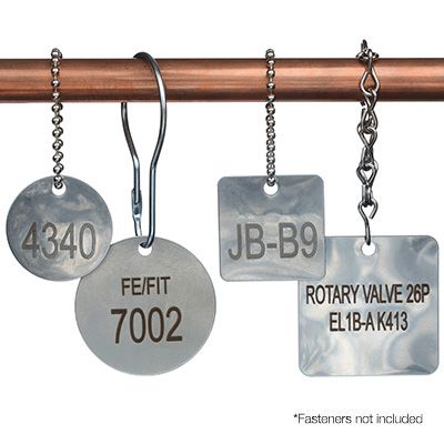 Custom Engraved Stainless Steel Valve Tags