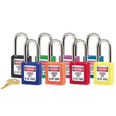 Master Lock® Zenex Safety Padlocks - Custom Keyed