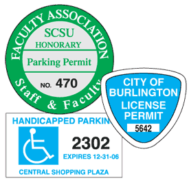 Custom Parking Permit Decals