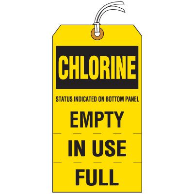 Chlorine Cylinder Status Tag