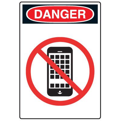 Pictogram Signs - No Cell Phone Use