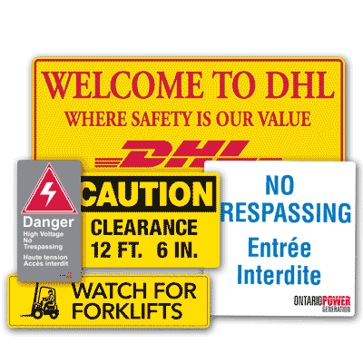 Custom Size Safety & Facility Signs