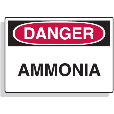 OSHA Danger Signs - Ammonia