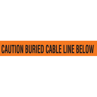Underground Detectable Warning Tape - Caution Buried Cable Line Below