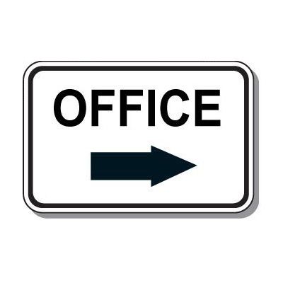 Directional Parking Signs - Office (Right Arrow)