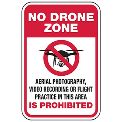 No Drone Zone - Photo and Video Prohibited
