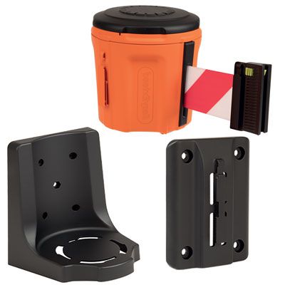 Seton EasyExtend Safety Barrier - Red/White Tape Head Unit, Support Bracket & Clip Kit