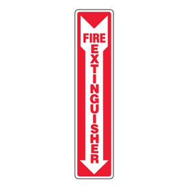 Eco-Friendly Safety Signs - Fire Extinguisher (Arrow Down)