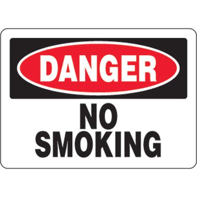 Eco-Friendly Signs - Danger No Smoking