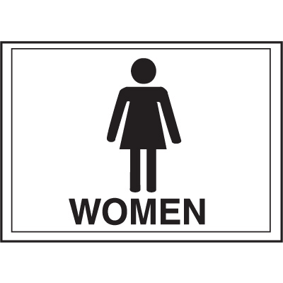 Economy Front Office Signs - Women